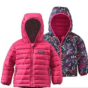 Patagonia Toddler Reversible Down Sweater Hoodie. 3T. Excellent used condition.